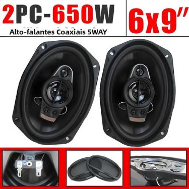Imagem de Alto-falantes Coaxiais Para Carro 6x9 Polegadas 1300W, 5 Vias, Full Ra