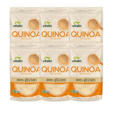 Imagem de Kit 6 Quinoa Flocos 120g Orgânico Vitalin
