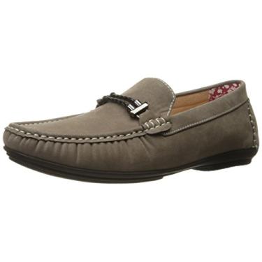 Imagem de STACY ADAMS Moc Oxford Sapato Masculino Percy-trançado com alça para dirigir, Cinza, 7