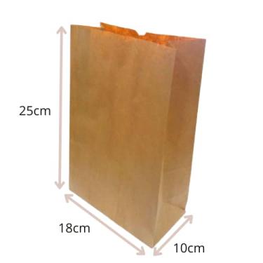 Imagem de Embalagem Saco Kraft Delivery P