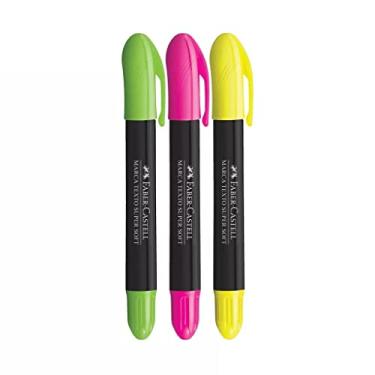 Imagem de Kit c/3 Caneta Marca Texto Super Soft Gel Faber Castell
