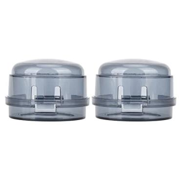 Imagem de Tampas de manípulo para fogão a gás, protetores destacáveis de polipropileno para fogão de bebê para casa