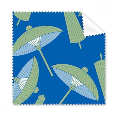 Imagem de Guarda-chuva de papel verde, pano de limpeza, 5 peças