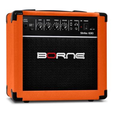 Imagem de Amplificador para Guitarra Borne Strike G30 15W RMS Laranja - Bivolt