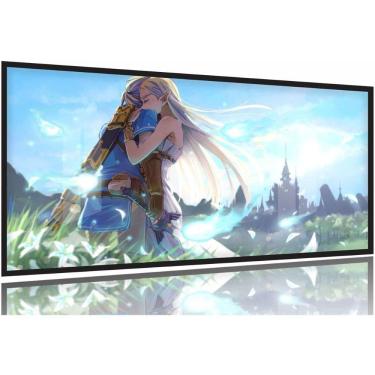Imagem de Quadro Decorativos Legends Of Zelda 1 130x60 Moldura Preta 2x2