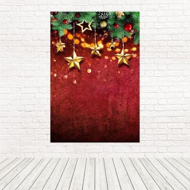 Imagem de Painel Retangular 3D Sublimado Natal 1,5X2,2 Frt-5155