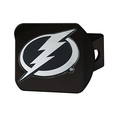 Imagem de FANMATS Capa de engate Lightning NHL Tampa Bay - Capa Blackhitch - Preta, Cores de equipe, Tamanho único, 25108