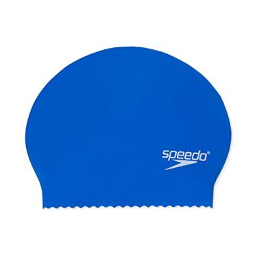 Imagem de Speedo Touca de natação unissex de látex, azul