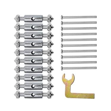 Imagem de Fenteer Kit de Haste de Suporte Cassete de 21 Peças, Dispositivo de, Acessórios Elétricos Impedem O Afrouxamento Da para, 118 Tipo de Metal, Tamanho real