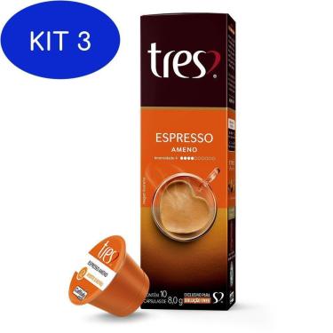 Imagem de Kit 3 Cápsula De Café Espresso, Ameno, 10 Unidades, Tres