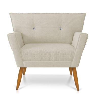 Imagem de Poltrona Anitta Linho Cor A19 Grosso Bege