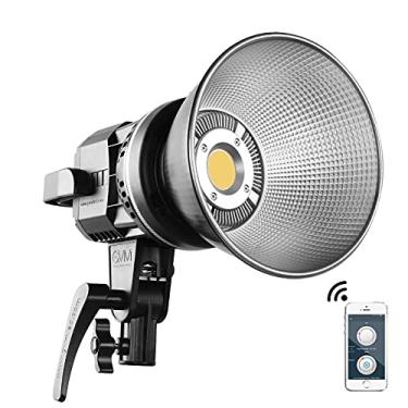 Imagem de GVM Great Video Maker Luzes de vídeo CRI97+ 80W com Bowens Mount Color Temperature 5600K LED regulável iluminação contínua holofote fotografia com refletor (80W + filtro) (VC-P80S)