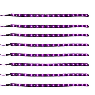 Imagem de ESUPPORT 8 peças 30 cm 15 LEDs SMD à prova d’água tira de luz flexível barra carro faixa leve flexível