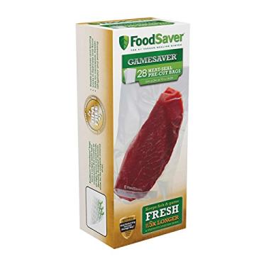 Imagem de FoodSaver Sacos pré-cortados GameSaver de 3,5 litros com vedação térmica, 28 unidades