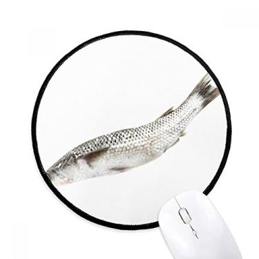 Imagem de DIYthinker Ocean Fish Fresh White Mouse Pad Desktop Office Tapete Redondo para Computador