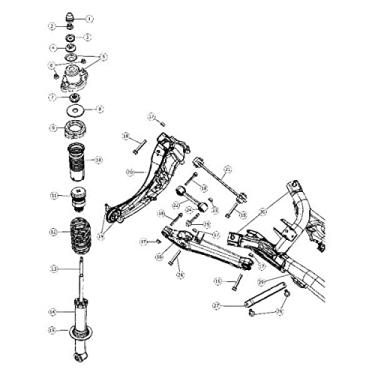 Imagem de Mopar Suspensão absorvente 05168163AD