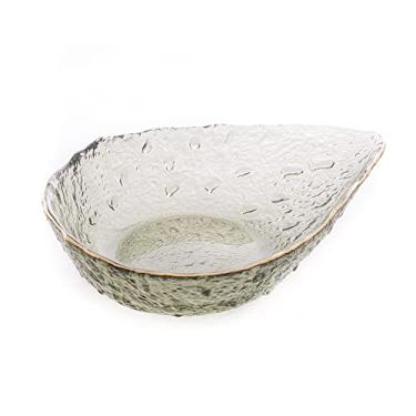 Imagem de BOWL DE CRISTAL WOLFF 17x12,5x4,5CM TAJ GOTA VERDE COM BORDA DOURADA