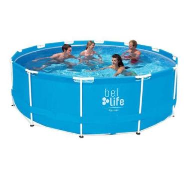 Imagem de Piscina Com Armação 7.000 Litros 366 X 76 Cm 510700 Belfix - Bel Fix