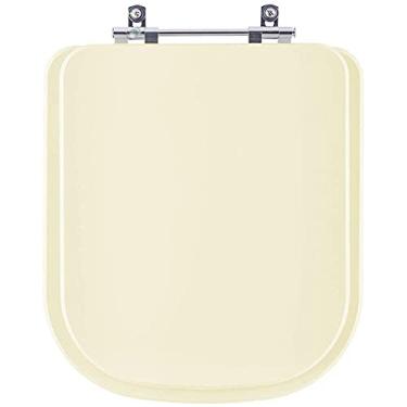 Imagem de Assento Sanitario Poliester Quadra Creme para vaso Deca