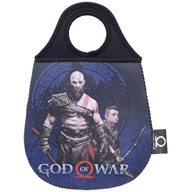 Imagem de Lixeira Carro Neoprene Kratos And Atreus Logo Preto Gow