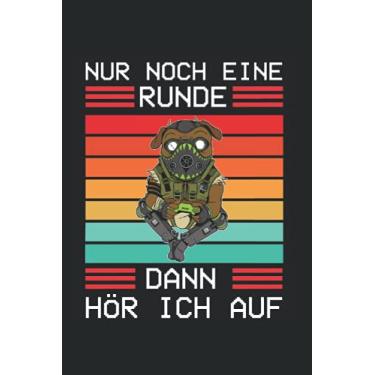 Imagem de Nur Noch Eine Runde Dann Hör Ich Auf: Nützliches Notizbuch A5 (6x9", Liniert , 120 Seiten) für alle die gerne Zocken | Gaming Buch | Geschenke für ... Schüler Nerds Controller Computer Pc
