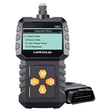 Imagem de OBD2 Scanner fácil configuração Plug-Play: Limpar redefinir código de erro do motor leitor de código profissional ferramentas de diagnóstico com moldura congelada/prontidão I/M para todos os carros