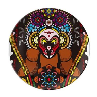 Imagem de Prato chinês chinês de Pequim com padrão de Pequim decorativo de porcelana Salver louças de jantar