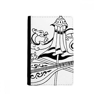 Imagem de Guarda-chuva chinês espada dragão desenho passaporte porta-passaporte Notecase Burse capa carteira porta-cartões