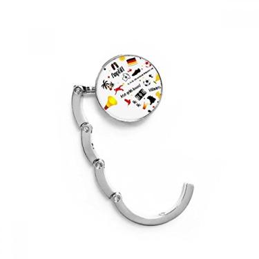 Imagem de Bandeira de futebol alemão, padrão cultural, gancho de mesa, extensão dobrável