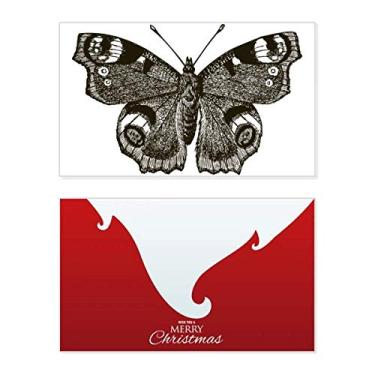 Imagem de Borboleta com asas escuras, cor escura, feriado, feriado, cartão de felicitações, mensagem de Natal