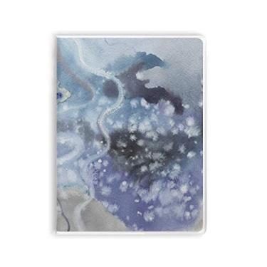 Imagem de Caderno de sombreamento de tinta abstrata para aquarela capa de goma Diário capa macia