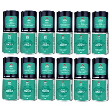 Imagem de Kit C/ 12 Base Concreto Endurecedora Com Formol 9ml - SOS Amusant Hospital das Unhas