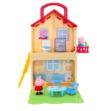 Casa Surpresa da Peppa Pig - Figura Surpresa - Telhado Pink SUNNY