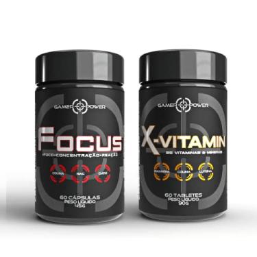 Imagem de Kit - Focus Brain Up Booster Nootrópico + X Vitaminas & Minerais - Boa memória