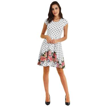 Imagem de Vestido Rodado Social Moda Evangélica Feminino Malha Crepe