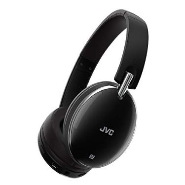Imagem de Fones de ouvido JVC sem fio com cancelamento de ruído sobre a orelha, Bluetooth, paring instantâneo com tecnologia NFC - HAS90BNB, preto, tamanho único