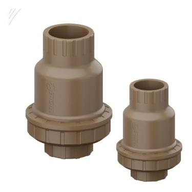Imagem de TIGRE Válvula Retenção de Água 50mm e 32mm Soldável Universal PVC Marrom 2 Portos 10kgf/cm
