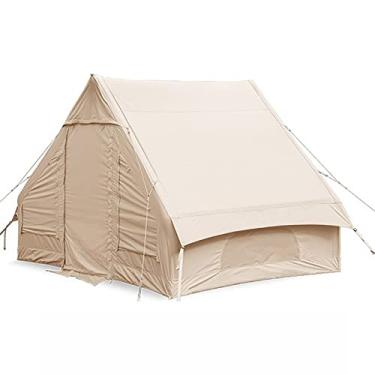 Imagem de Barraca inflável de grande espaço, barraca de acampamento ao ar livre portátil para 5 a 6 pessoas, barraca de acampamento ao ar livre à prova d'água para praia, fácil de configurar barraca