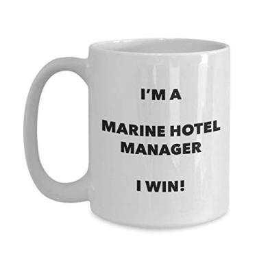 Imagem de SpreadPassion Caneca de café I'm a Marine Hotel Manager I win - Caneca de café de 444 ml
