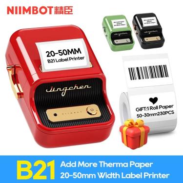 Imagem de Niimbot B21 B1 Impressora de etiquetas sem fio  impressora de bolso portátil  impressora de