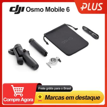 Imagem de DJI-Osmo Mobile 6 OM 6 Estabilizador Portátil  Smartphone Selfie Stick  Haste de Extensão Embutida