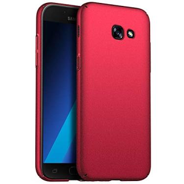 Imagem de Capa para Samsung Galaxy A3 / Samsung Galaxy A5 GOGODOG Capa Completa Ultra Fina Fosca Antiderrapante Resistente a Riscos para Galaxy A3 / A5 [2018] (A5, Scrub Red)