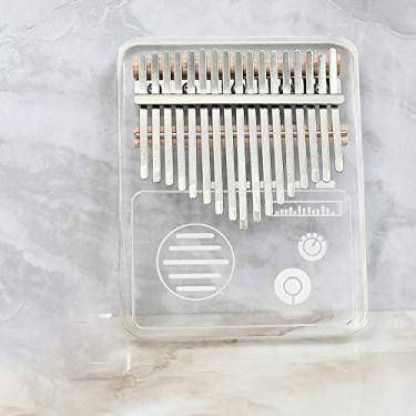 Imagem de Piano de polegar com 17 teclas, Kalimba para amantes de música, teclado de percussão de dedo marimba, piano de dedo de bolso, piano Mbira para amantes de música cristal