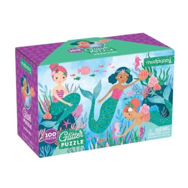 Imagem de Mudpuppy Mermaids Glitter Puzzle, Multicolor