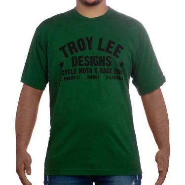 Imagem de Camiseta Masculina Troy Lee Race Shop Verde - Troy Lee Designs