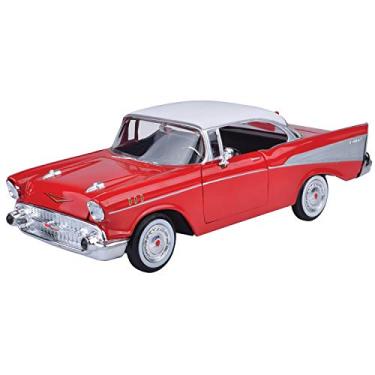 Imagem de Motormax 1957 Chevy Bel Air Coupe 1/24 Vermelho 73228AC-RD