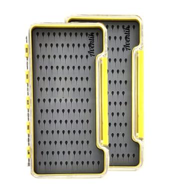 Imagem de Caixa de pesca Aventik Silicon Super Slim 100% à prova d'água Fly Fishing Box Dois tamanhos ótimos Melhores Tamanhos de Bolso, 2pcs-G048LT