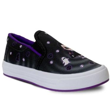 Imagem de Tenis Sapatenis Calce Fácil Nº 23 ao 34 Slip On Feminino Menina Confortável 11.127 (Preto, BR, Criança de 4 a 8 anos, Numérico, 31)