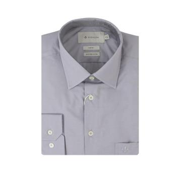 Imagem de Camisa Masculina Dudalina ML Comfort Egyptian Cinza Claro - 530105-Masculino