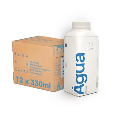 Imagem de Água na Caixa 330ml | Pack com 12 unidades | Água Mineral sem gás | Tetrapak | Embalagem reutilizável, 100% Reciclável, 89% renovável, carbono neutro/Sustentável